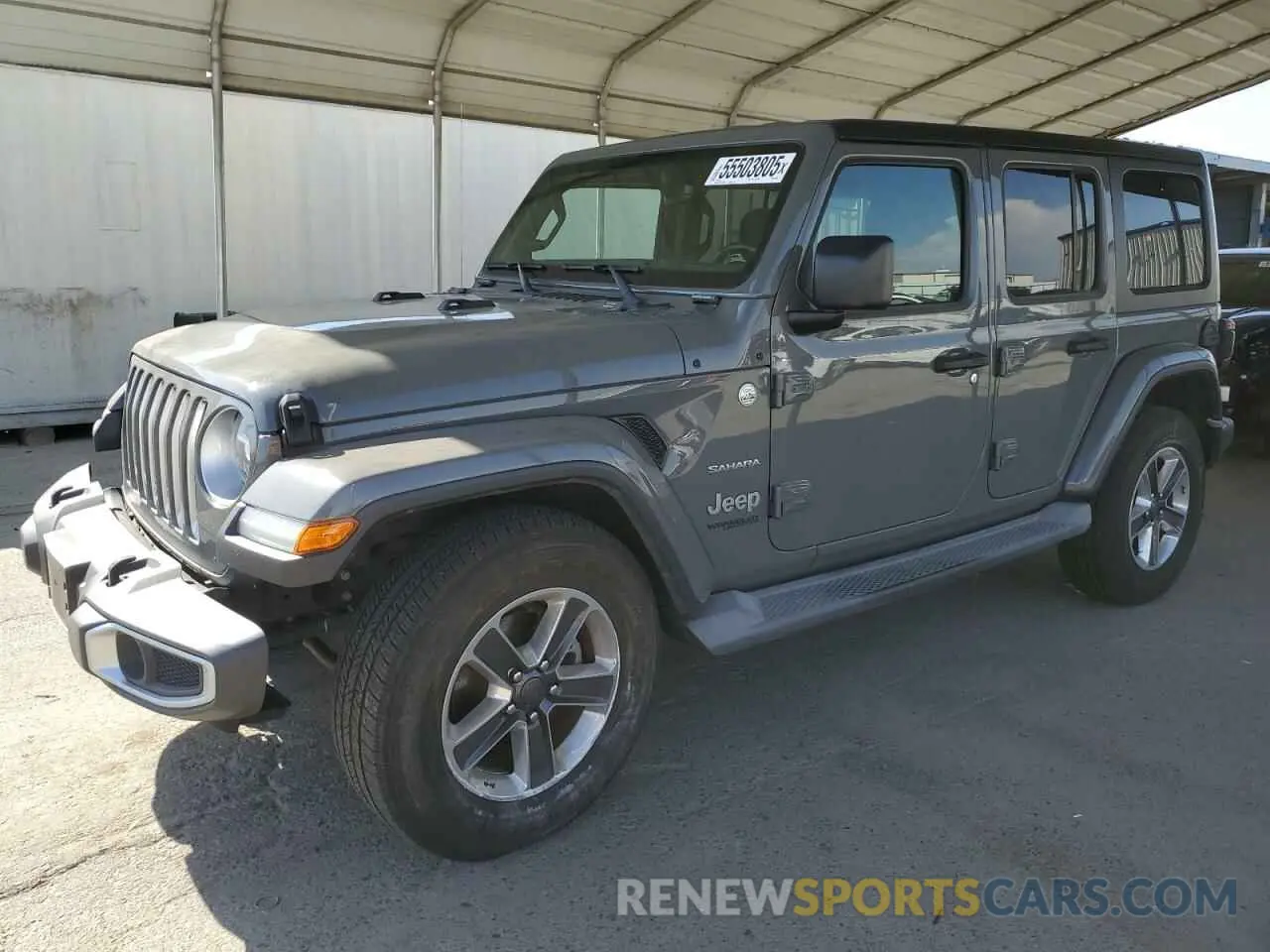 1 Photograph of a damaged car 1C4HJXEG0KW532685 JEEP WRANGLER 2019
