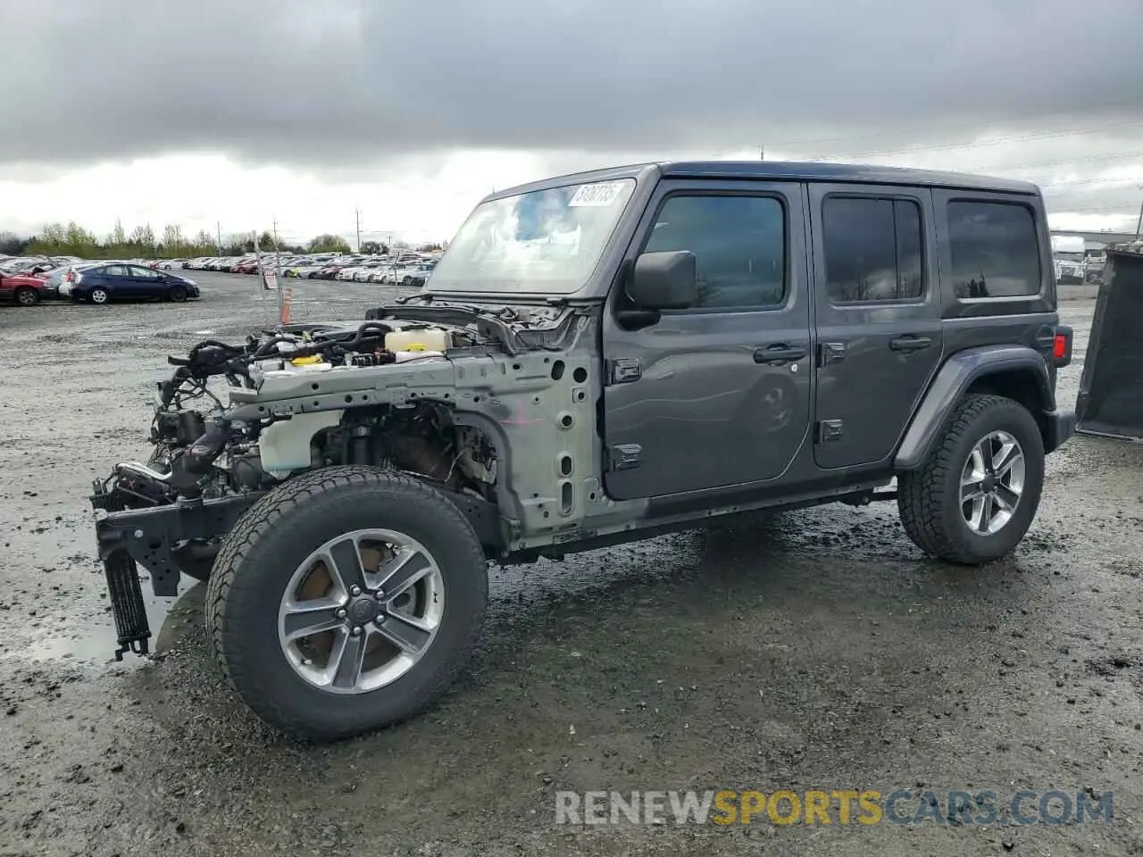 1 Photograph of a damaged car 1C4HJXEG3KW661469 JEEP WRANGLER 2019
