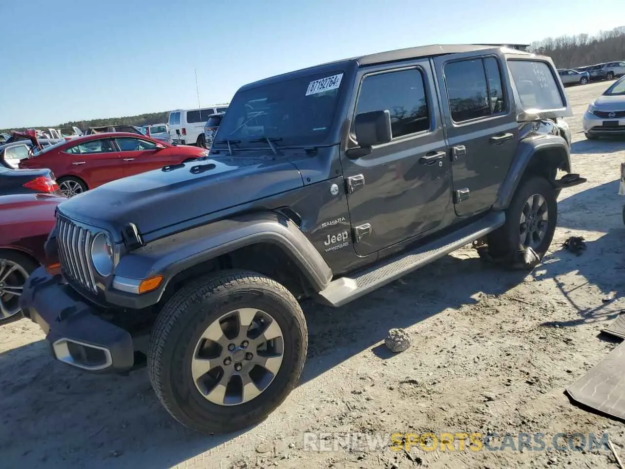 1 Photograph of a damaged car 1C4HJXEG7KW637630 JEEP WRANGLER 2019