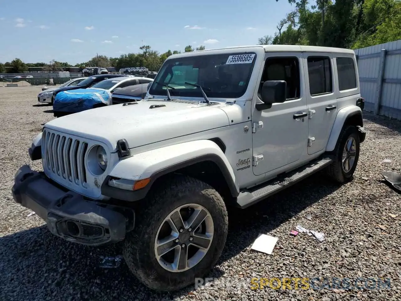 1 Photograph of a damaged car 1C4HJXEG8KW574005 JEEP WRANGLER 2019