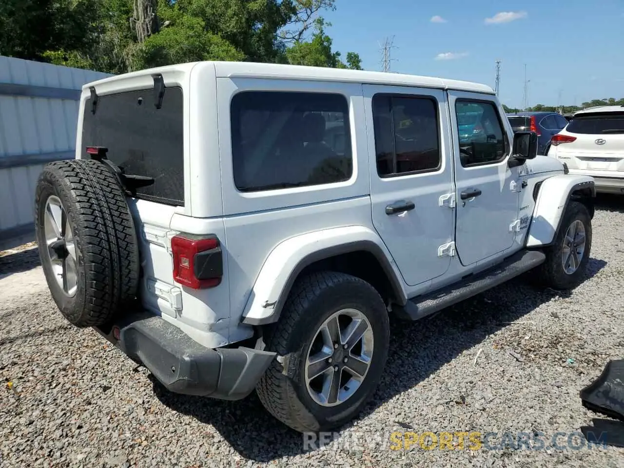 3 Photograph of a damaged car 1C4HJXEG8KW574005 JEEP WRANGLER 2019