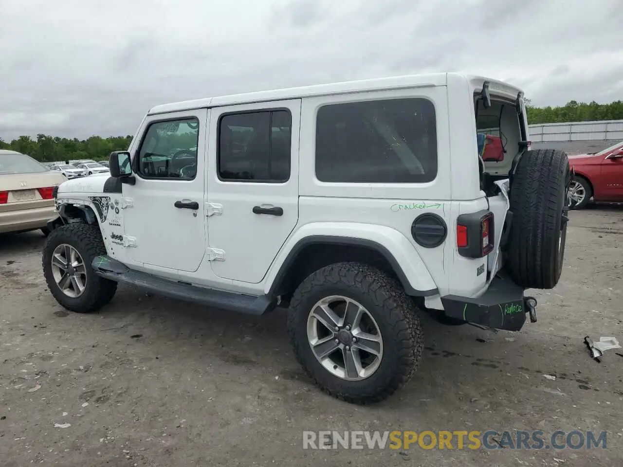 2 Photograph of a damaged car 1C4HJXEG9KW600644 JEEP WRANGLER 2019