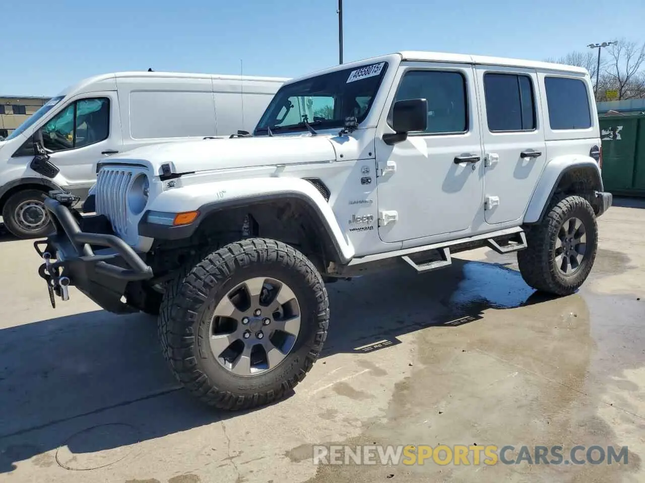 1 Photograph of a damaged car 1C4HJXEGXKW569095 JEEP WRANGLER 2019