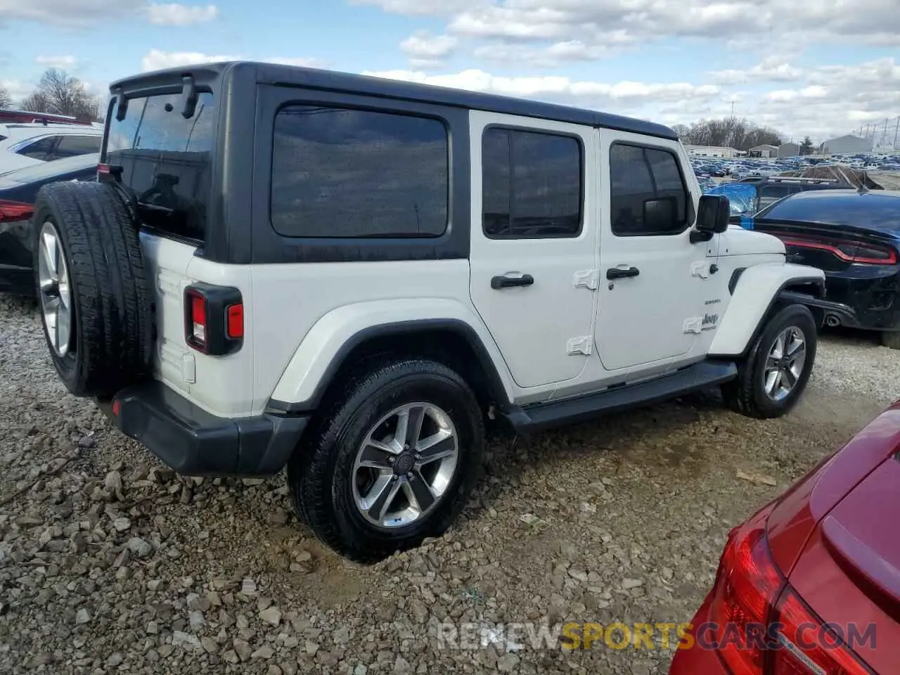 3 Photograph of a damaged car 1C4HJXEN0KW591959 JEEP WRANGLER 2019