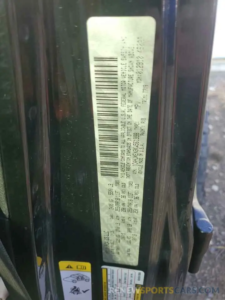 15 Photograph of a damaged car 1C4HJXEN3KW561998 JEEP WRANGLER 2019