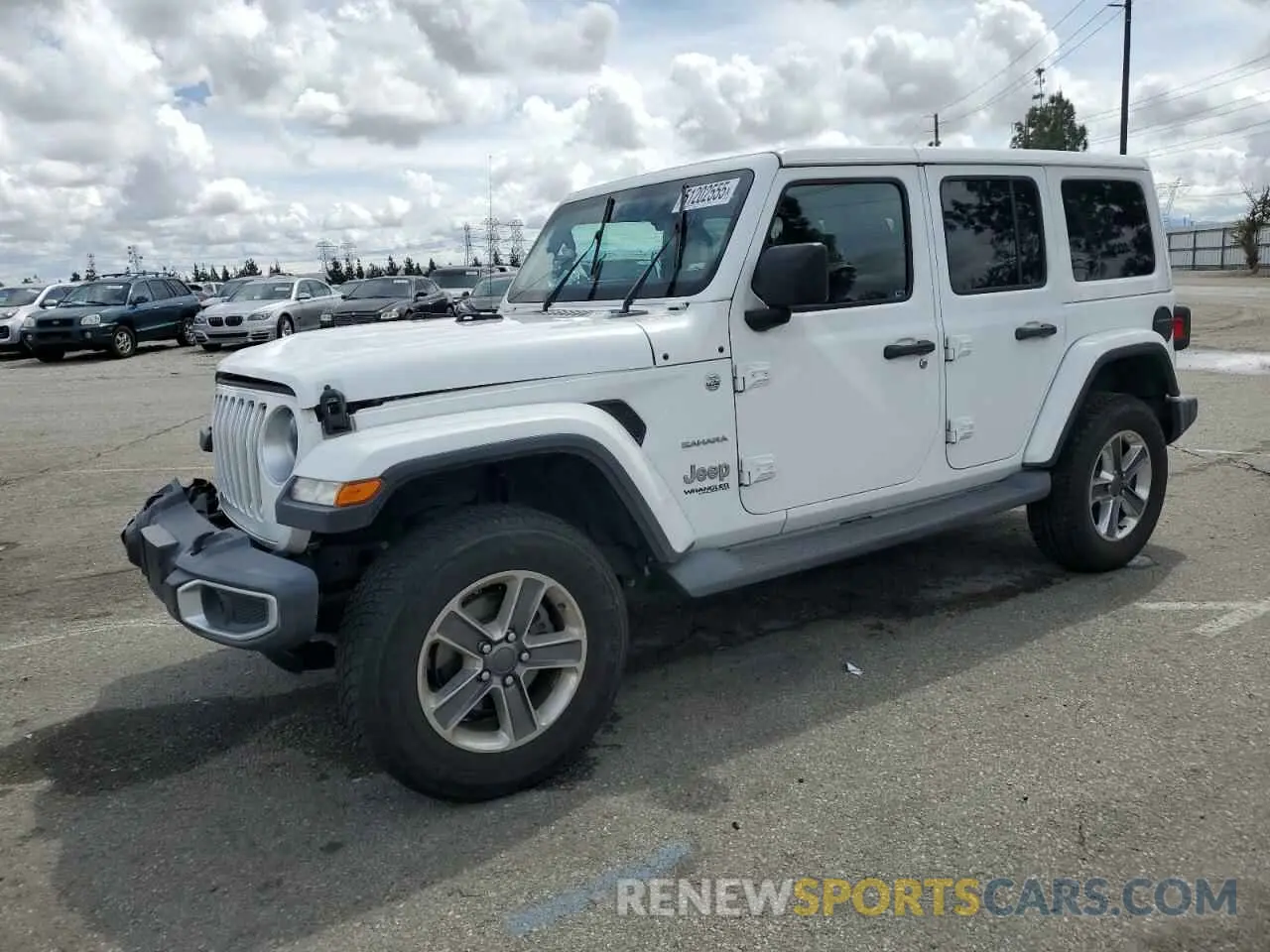 1 Photograph of a damaged car 1C4HJXEN4KW617091 JEEP WRANGLER 2019