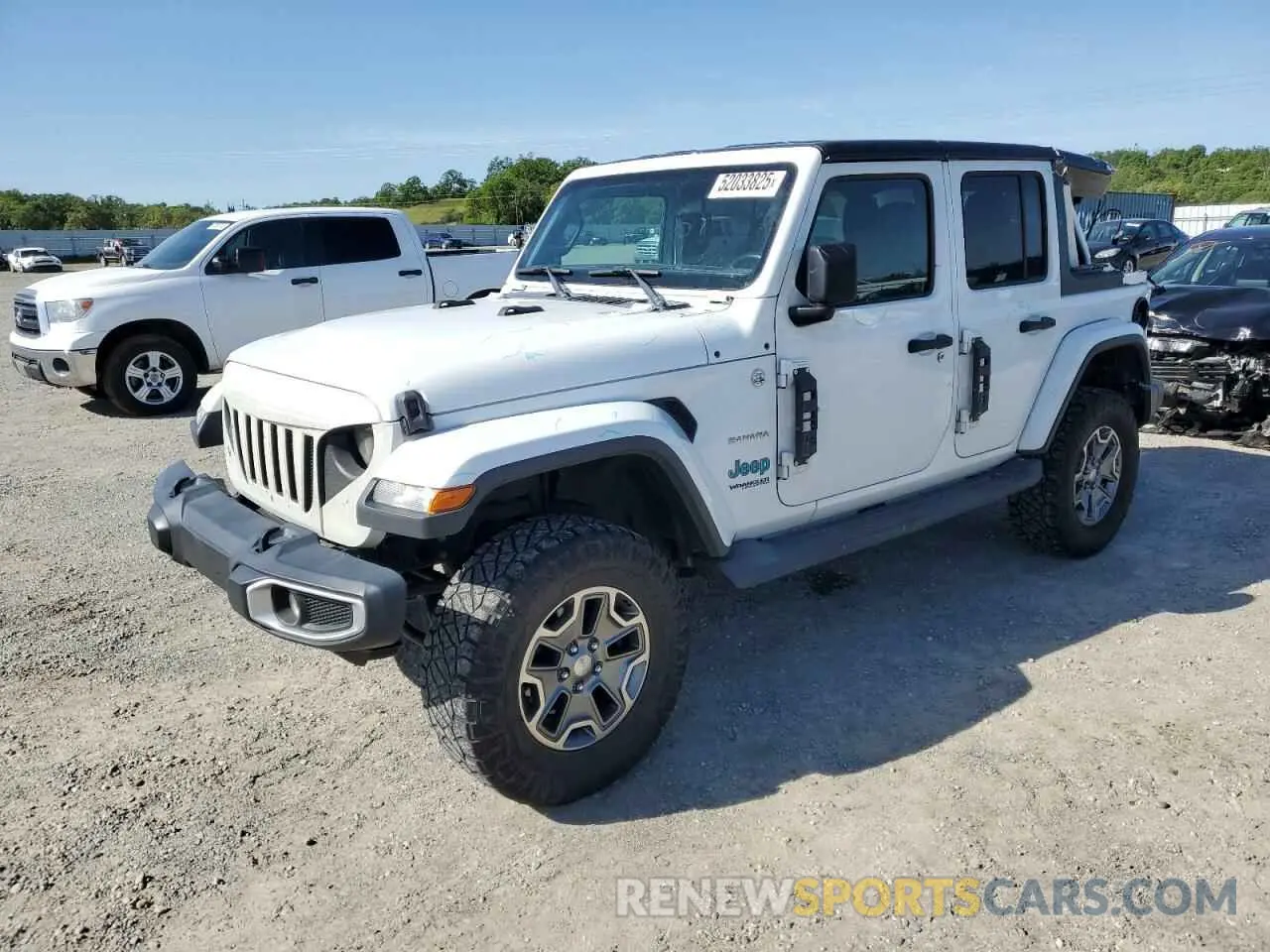 1 Photograph of a damaged car 1C4HJXEN7KW509452 JEEP WRANGLER 2019