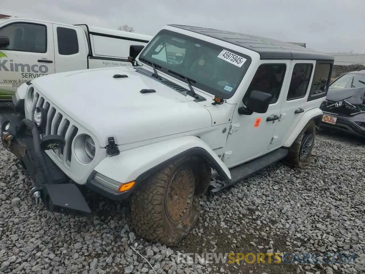 1 Photograph of a damaged car 1C4HJXEN8KW542847 JEEP WRANGLER 2019