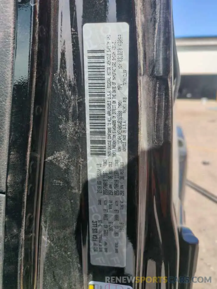 16 Photograph of a damaged car 1C4HJXEN8KW616980 JEEP WRANGLER 2019