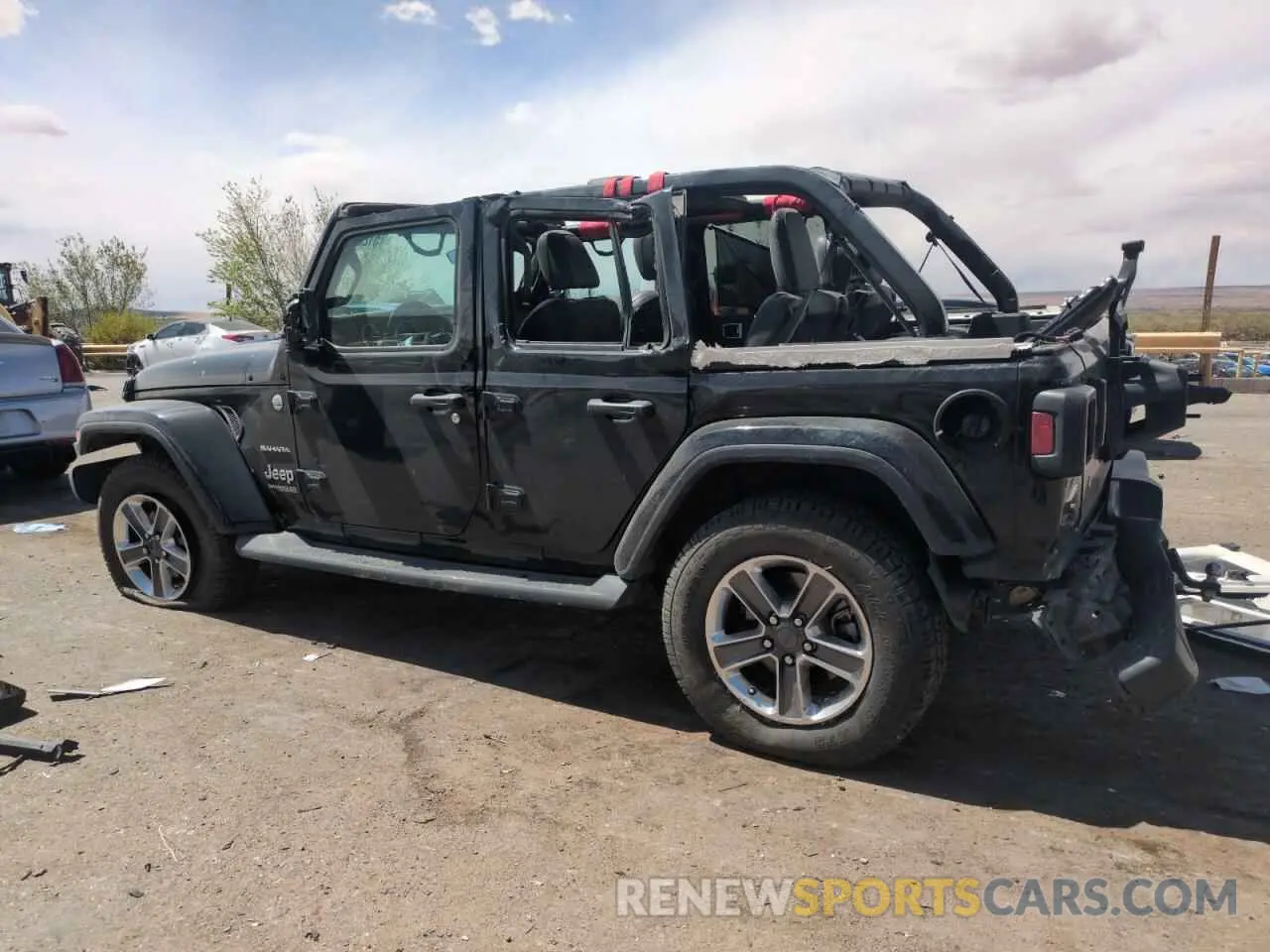 2 Photograph of a damaged car 1C4HJXEN8KW616980 JEEP WRANGLER 2019