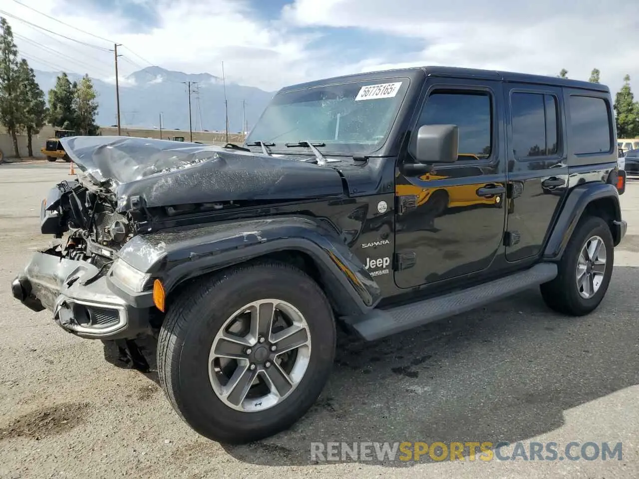 1 Photograph of a damaged car 1C4HJXENXKW590186 JEEP WRANGLER 2019