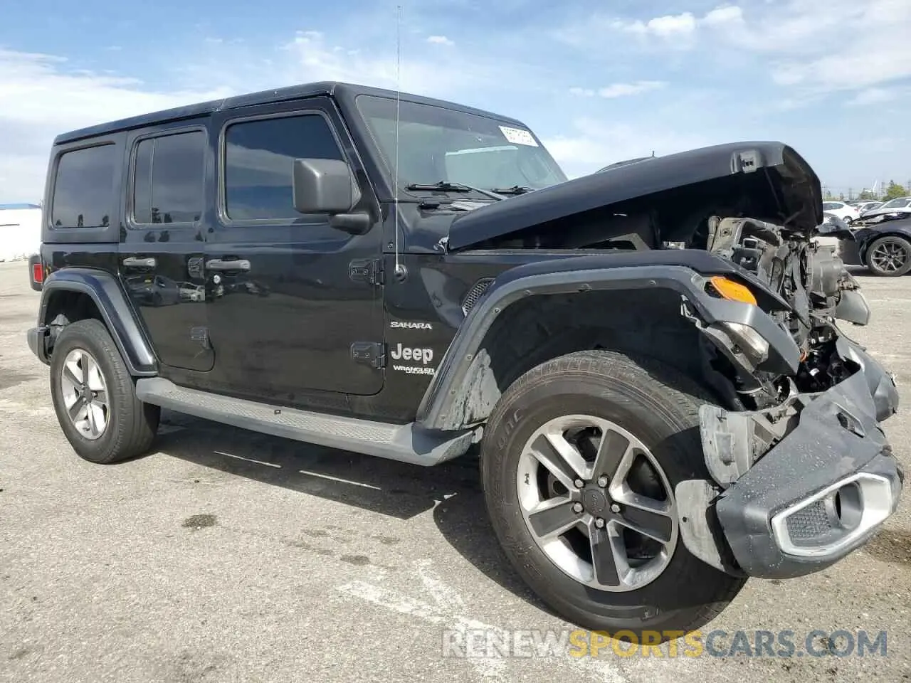 4 Photograph of a damaged car 1C4HJXENXKW590186 JEEP WRANGLER 2019
