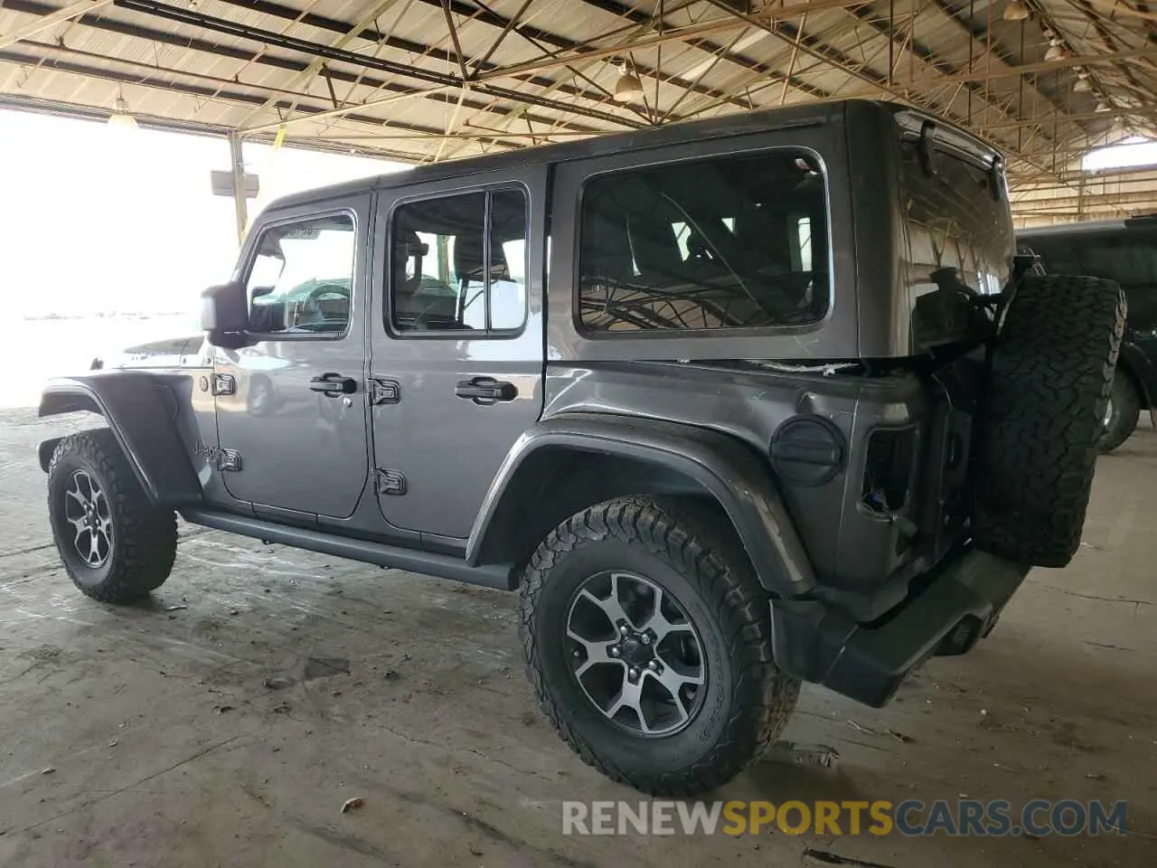 2 Photograph of a damaged car 1C4HJXFG1KW610292 JEEP WRANGLER 2019