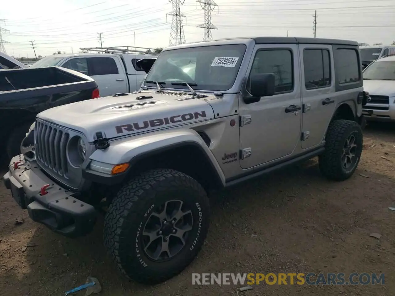 1 Photograph of a damaged car 1C4HJXFG1KW632969 JEEP WRANGLER 2019