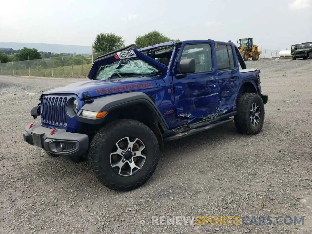 1 Photograph of a damaged car 1C4HJXFG3KW685107 JEEP WRANGLER 2019
