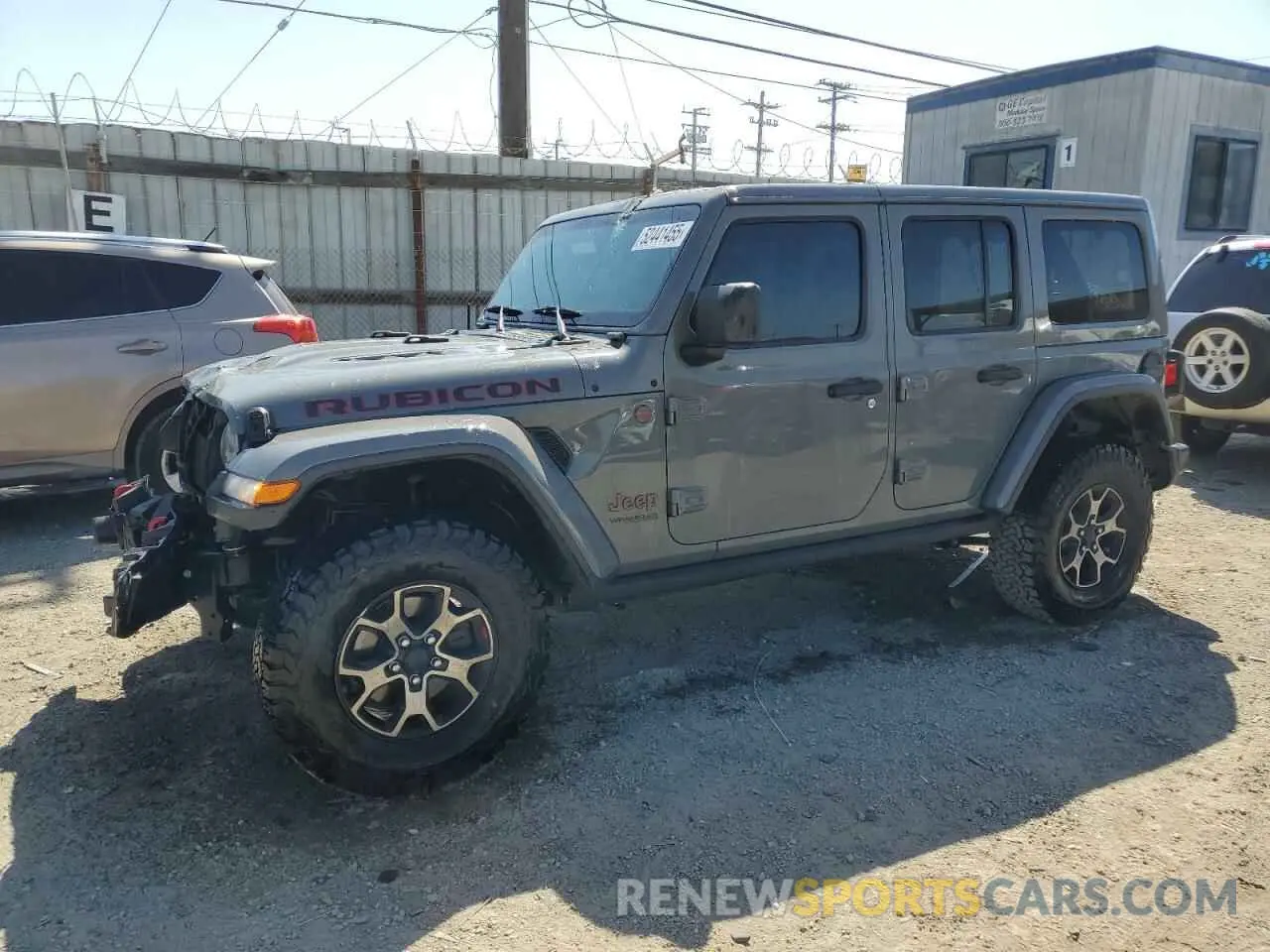 1 Photograph of a damaged car 1C4HJXFN1KW502477 JEEP WRANGLER 2019