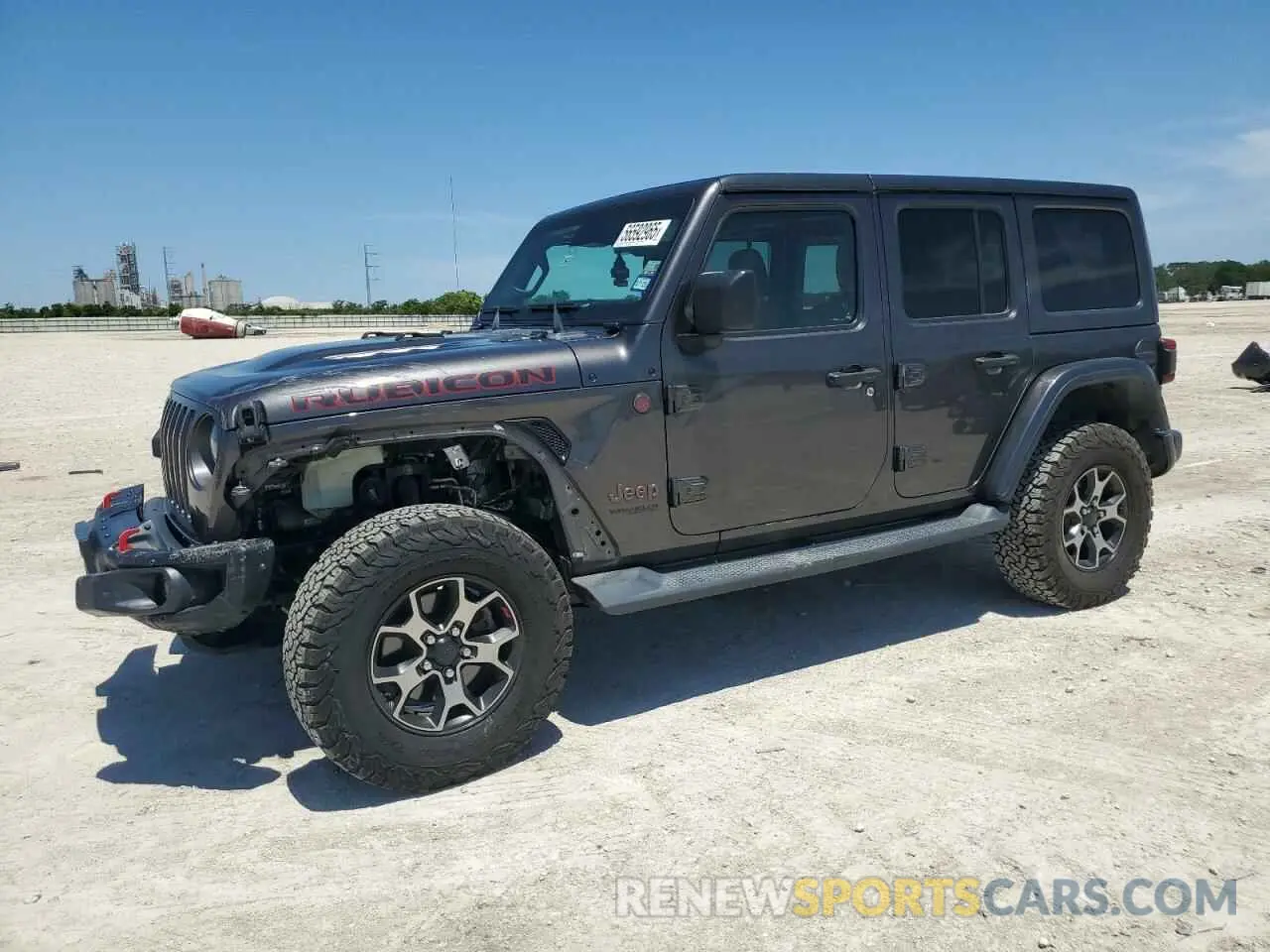 1 Photograph of a damaged car 1C4HJXFN3KW524951 JEEP WRANGLER 2019
