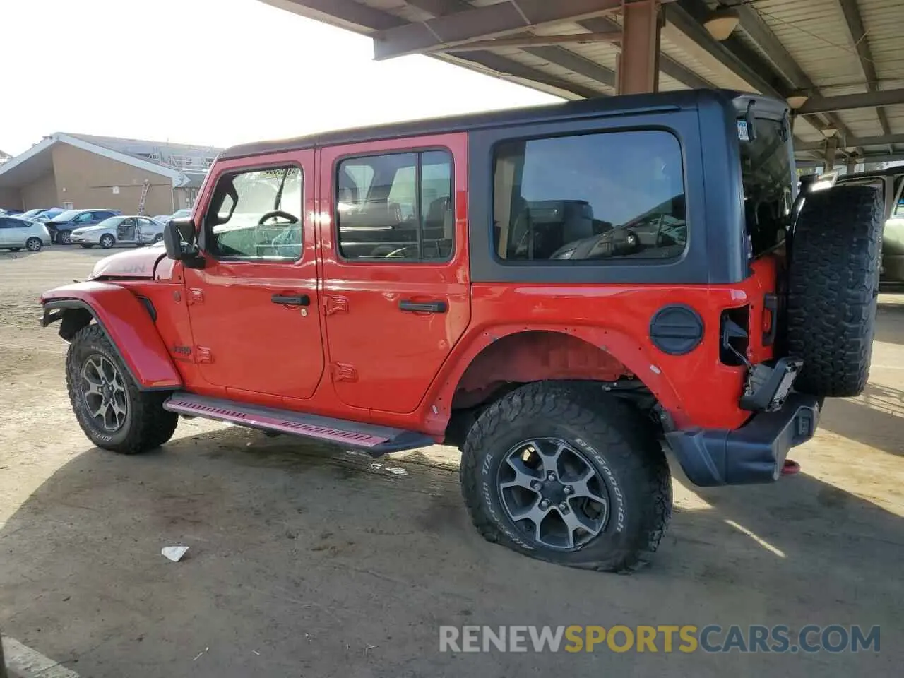 2 Photograph of a damaged car 1C4HJXFN6KW539055 JEEP WRANGLER 2019