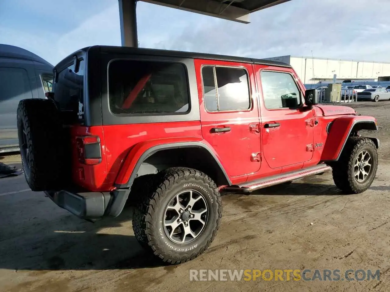 3 Photograph of a damaged car 1C4HJXFN6KW539055 JEEP WRANGLER 2019