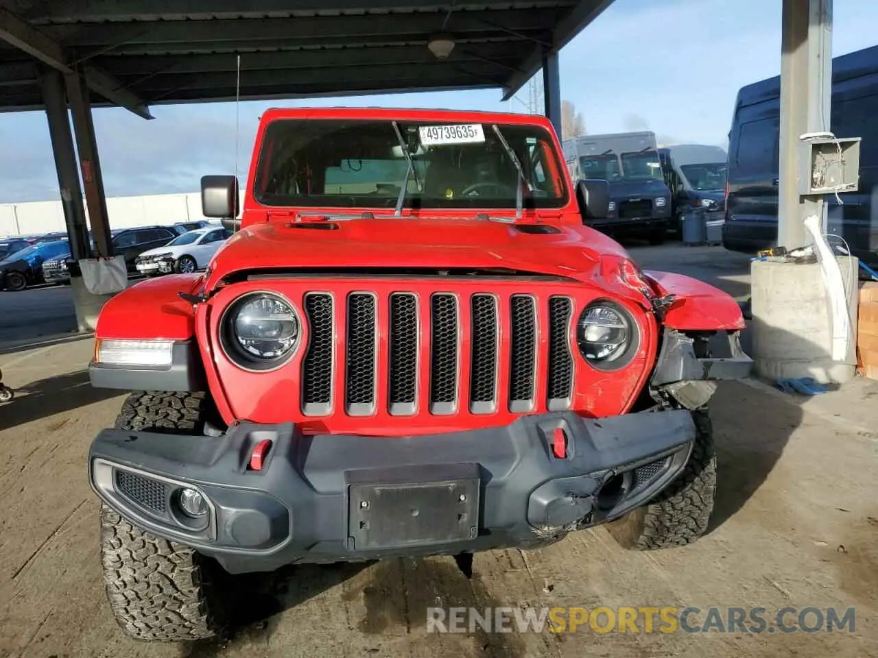 5 Photograph of a damaged car 1C4HJXFN6KW539055 JEEP WRANGLER 2019
