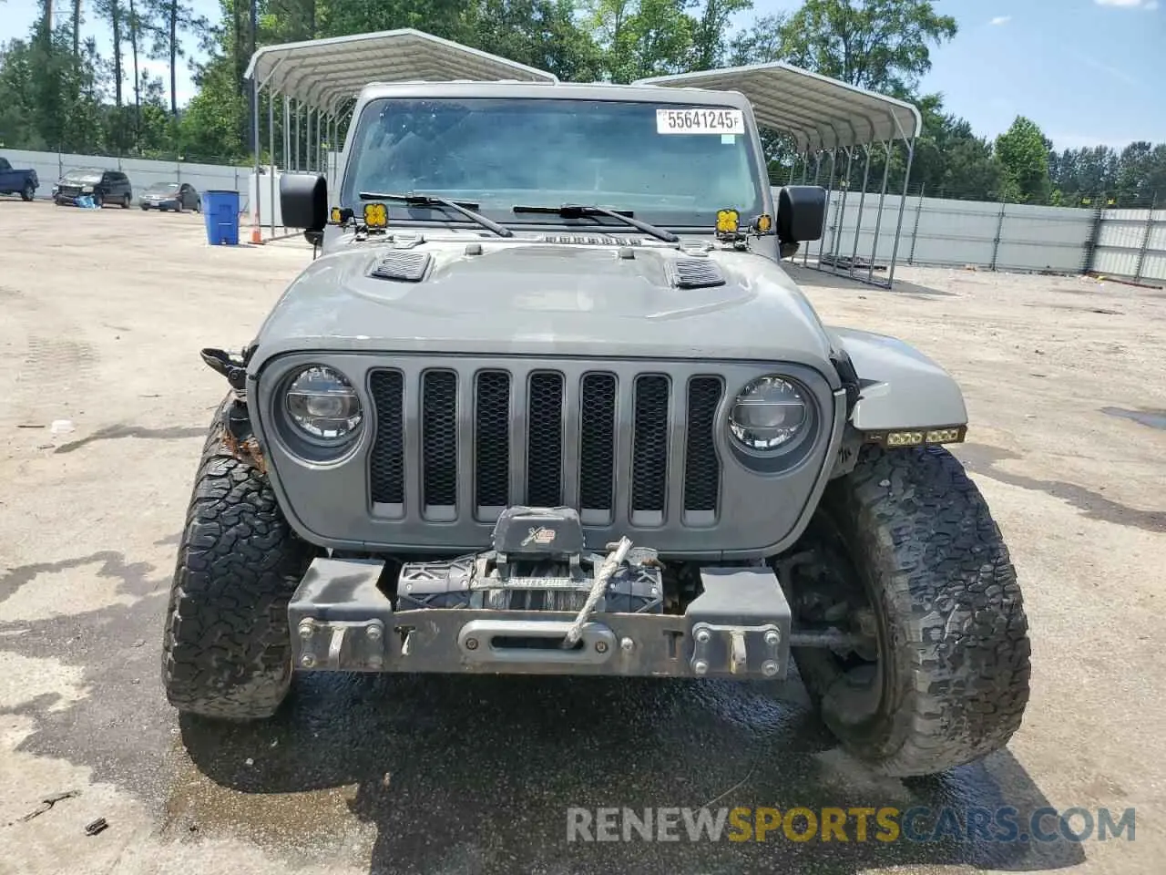 5 Photograph of a damaged car 1C4HJXFN8KW507482 JEEP WRANGLER 2019