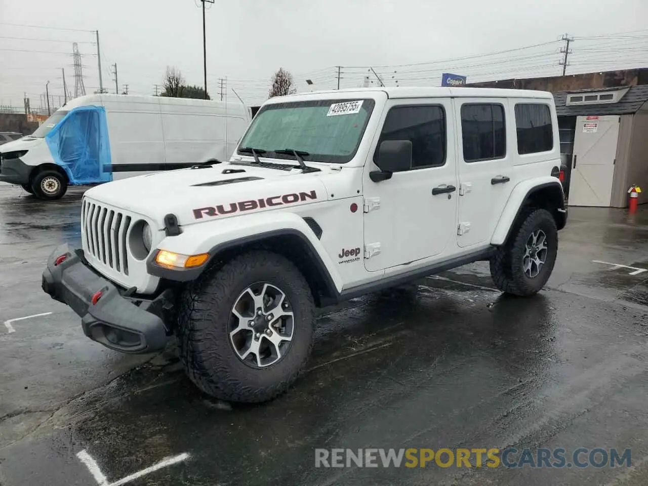 1 Photograph of a damaged car 1C4HJXFN9KW664602 JEEP WRANGLER 2019