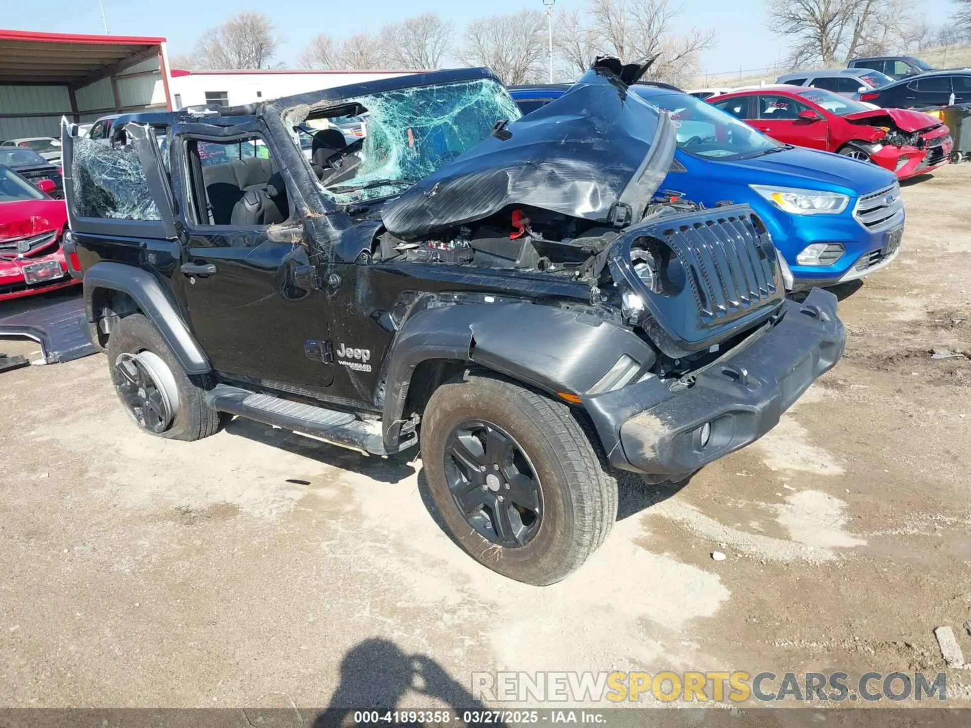 1 Photograph of a damaged car 1C4GJXAG0LW276017 JEEP WRANGLER 2020