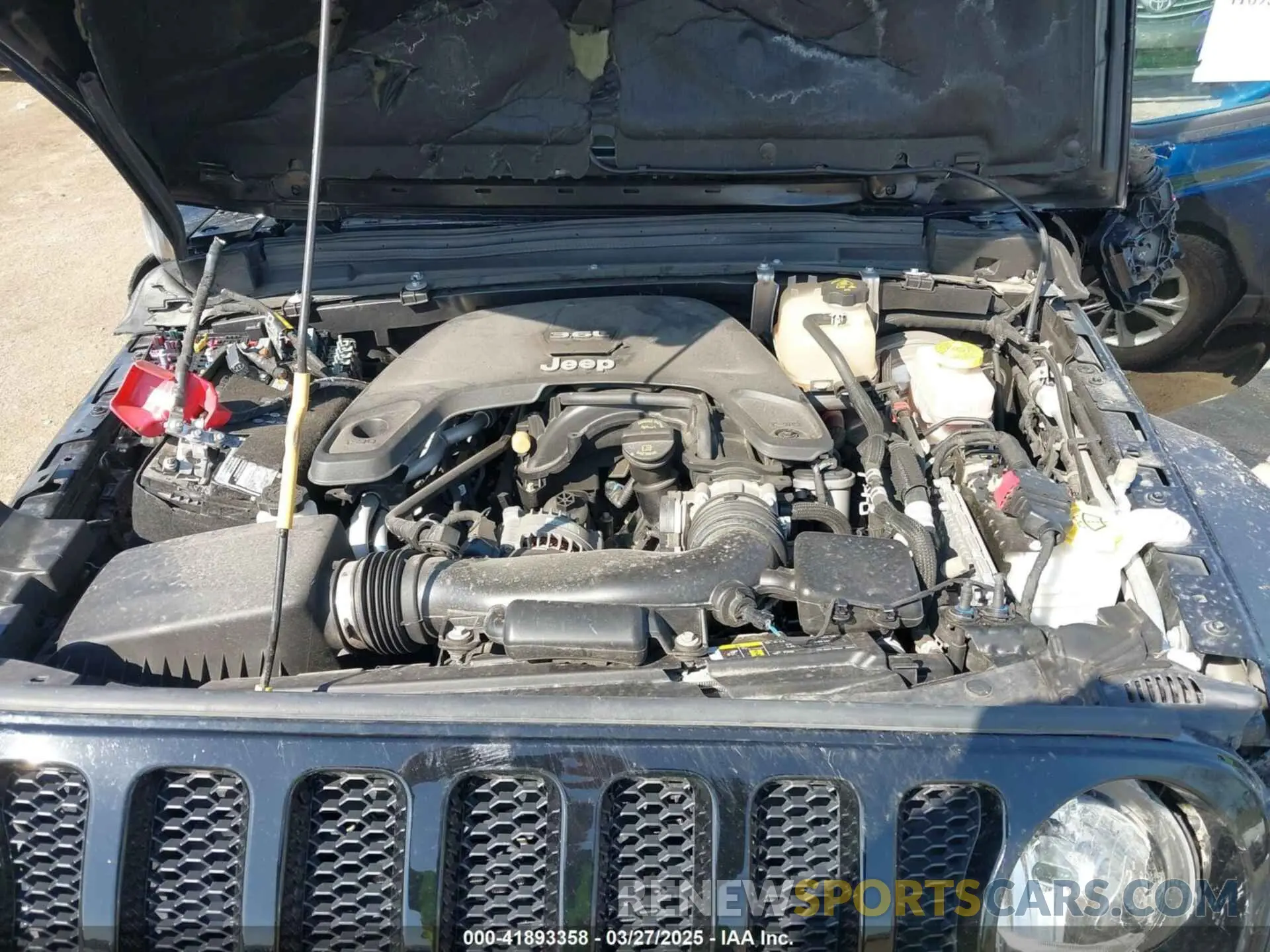 10 Photograph of a damaged car 1C4GJXAG0LW276017 JEEP WRANGLER 2020