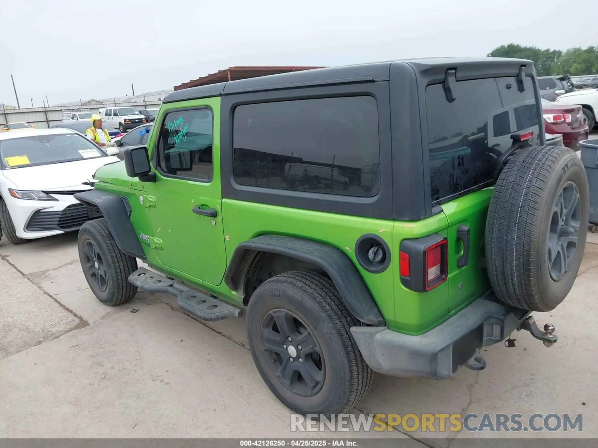 3 Photograph of a damaged car 1C4GJXAG1LW103235 JEEP WRANGLER 2020