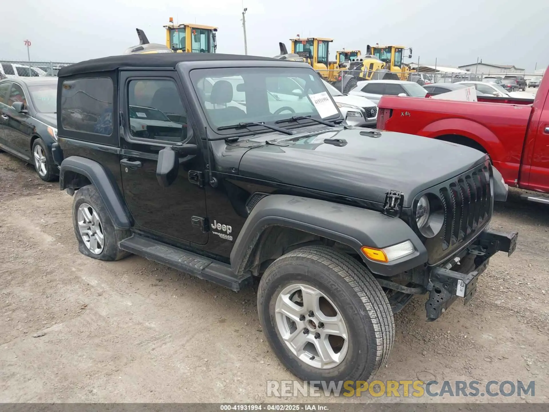 1 Photograph of a damaged car 1C4GJXAG2LW259252 JEEP WRANGLER 2020