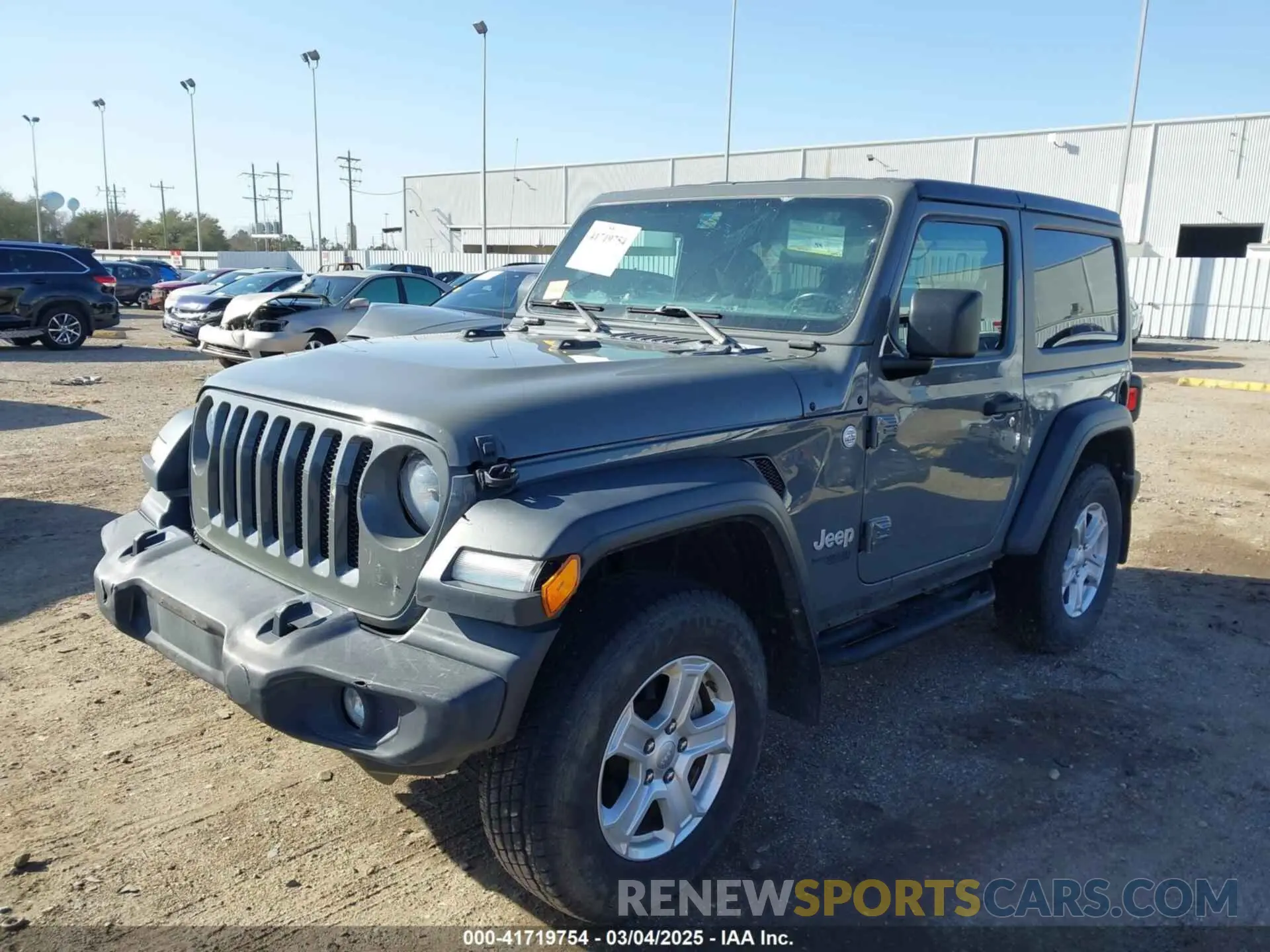 2 Photograph of a damaged car 1C4GJXAG4LW164787 JEEP WRANGLER 2020