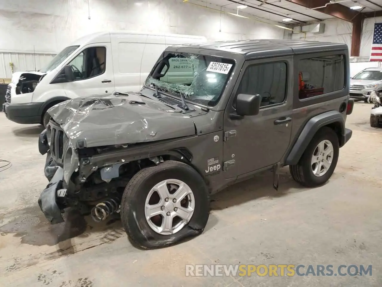 1 Photograph of a damaged car 1C4GJXAG8LW203798 JEEP WRANGLER 2020