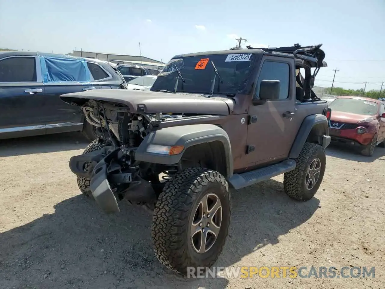 1 Photograph of a damaged car 1C4GJXAN2LW162633 JEEP WRANGLER 2020