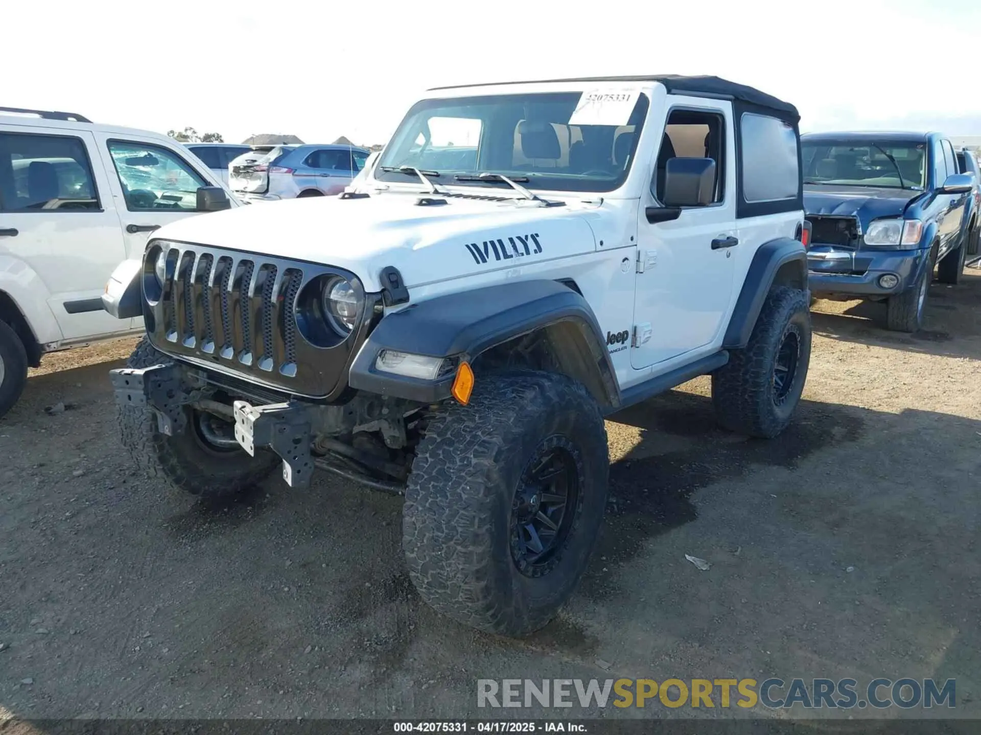2 Photograph of a damaged car 1C4GJXAN3LW236383 JEEP WRANGLER 2020