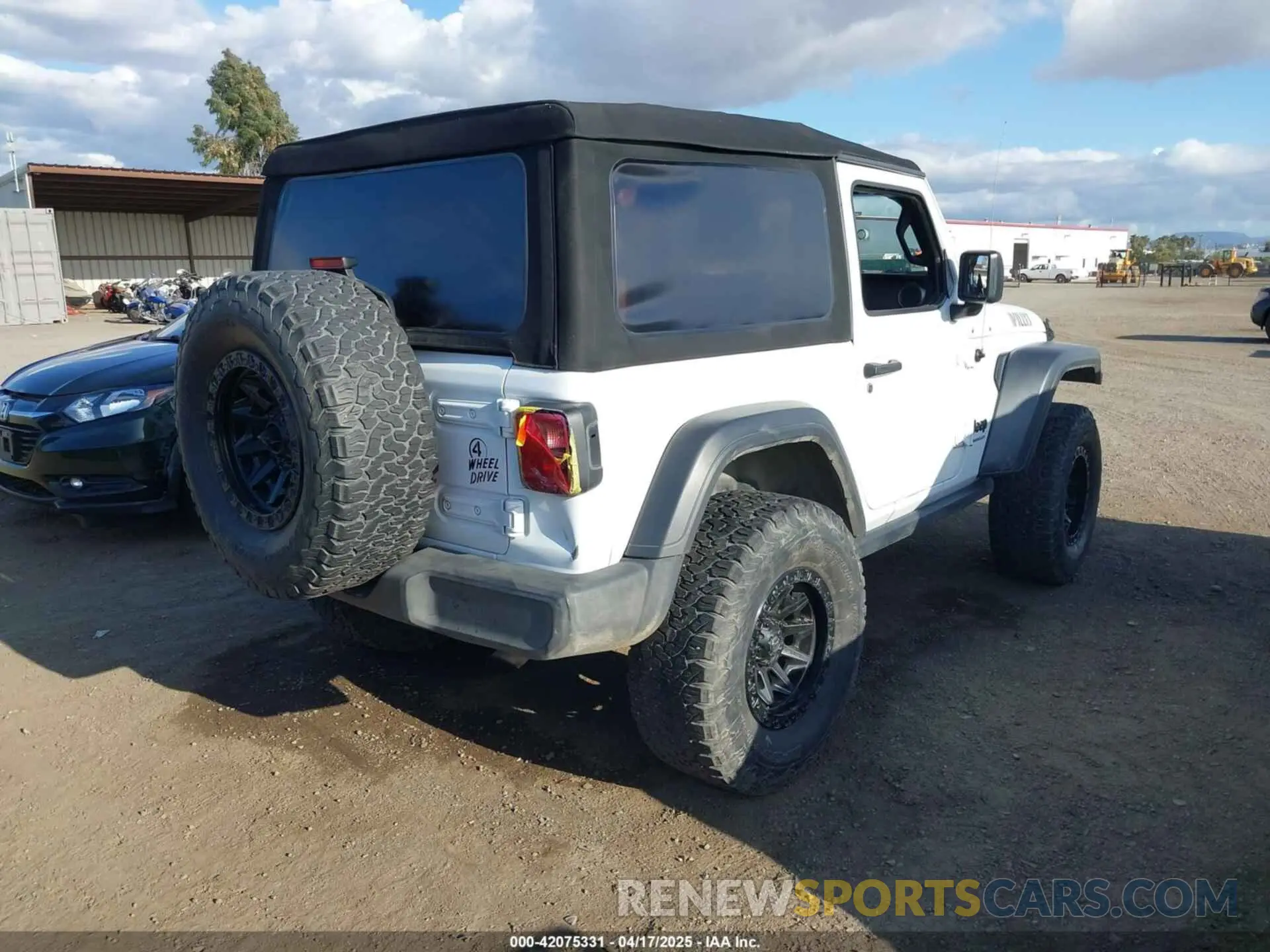 4 Photograph of a damaged car 1C4GJXAN3LW236383 JEEP WRANGLER 2020