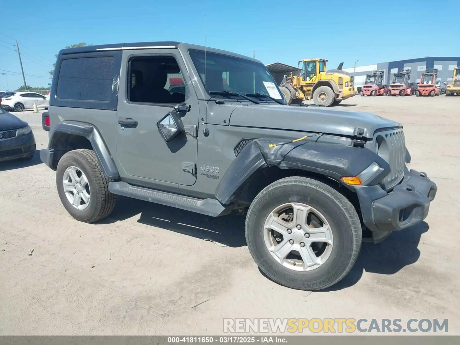 1 Photograph of a damaged car 1C4GJXAN4LW208110 JEEP WRANGLER 2020