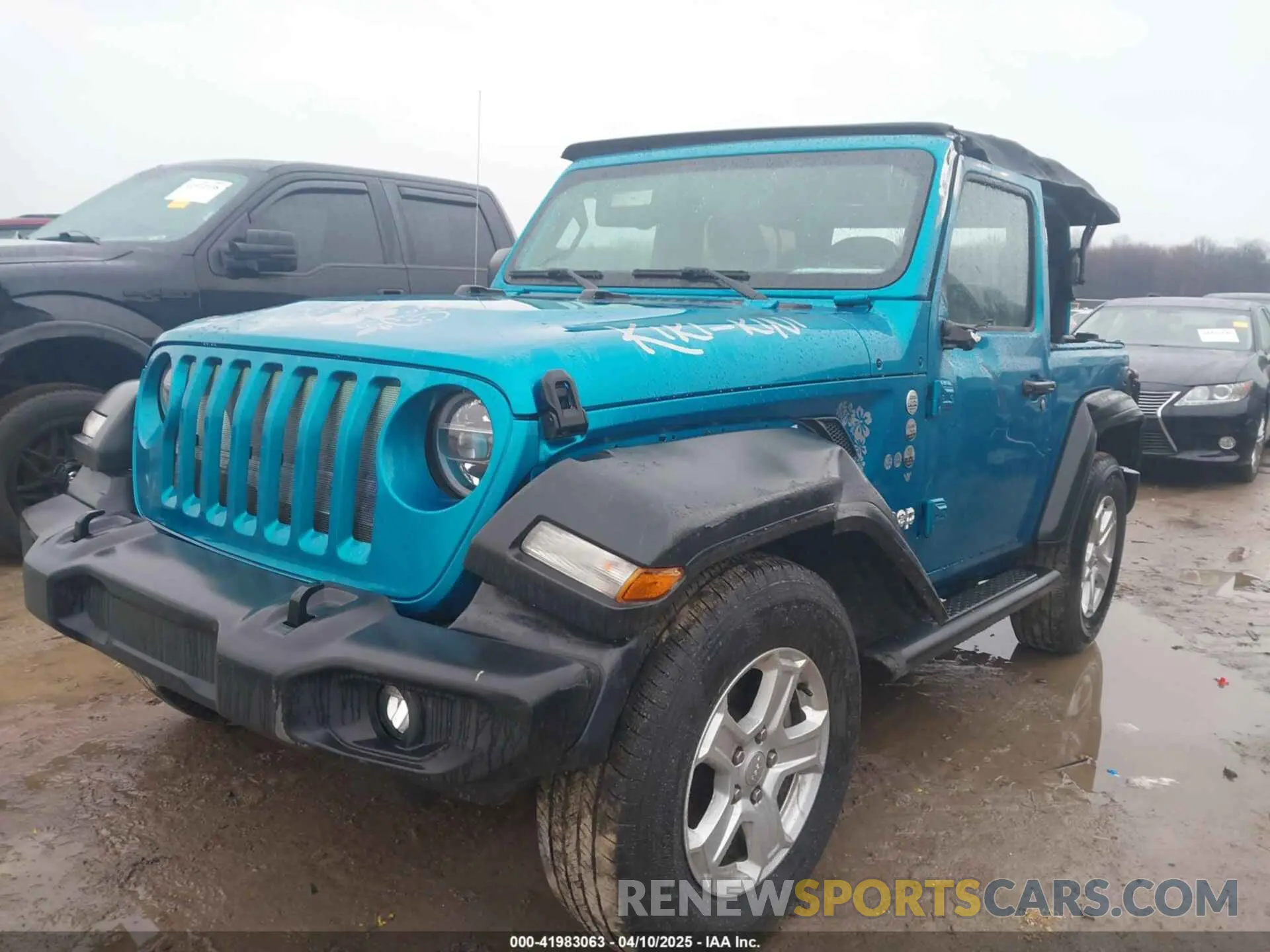 2 Photograph of a damaged car 1C4GJXAN4LW263737 JEEP WRANGLER 2020