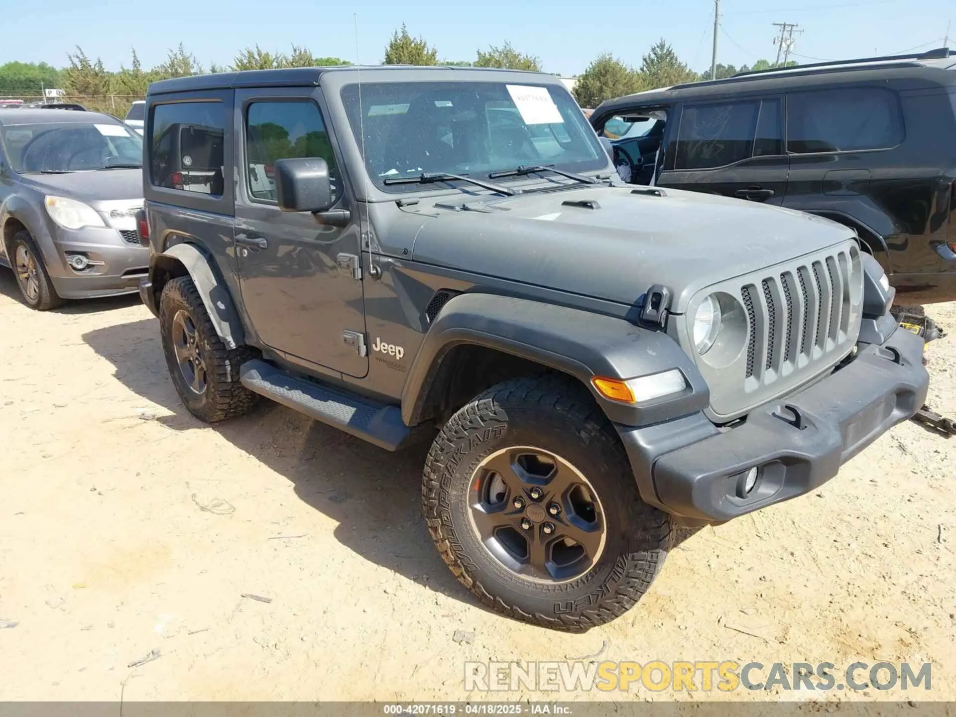1 Photograph of a damaged car 1C4GJXAN5LW146068 JEEP WRANGLER 2020