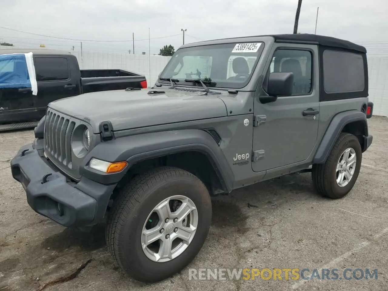 1 Photograph of a damaged car 1C4GJXAN8LW130902 JEEP WRANGLER 2020