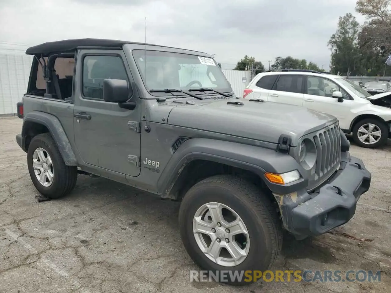 4 Photograph of a damaged car 1C4GJXAN8LW130902 JEEP WRANGLER 2020