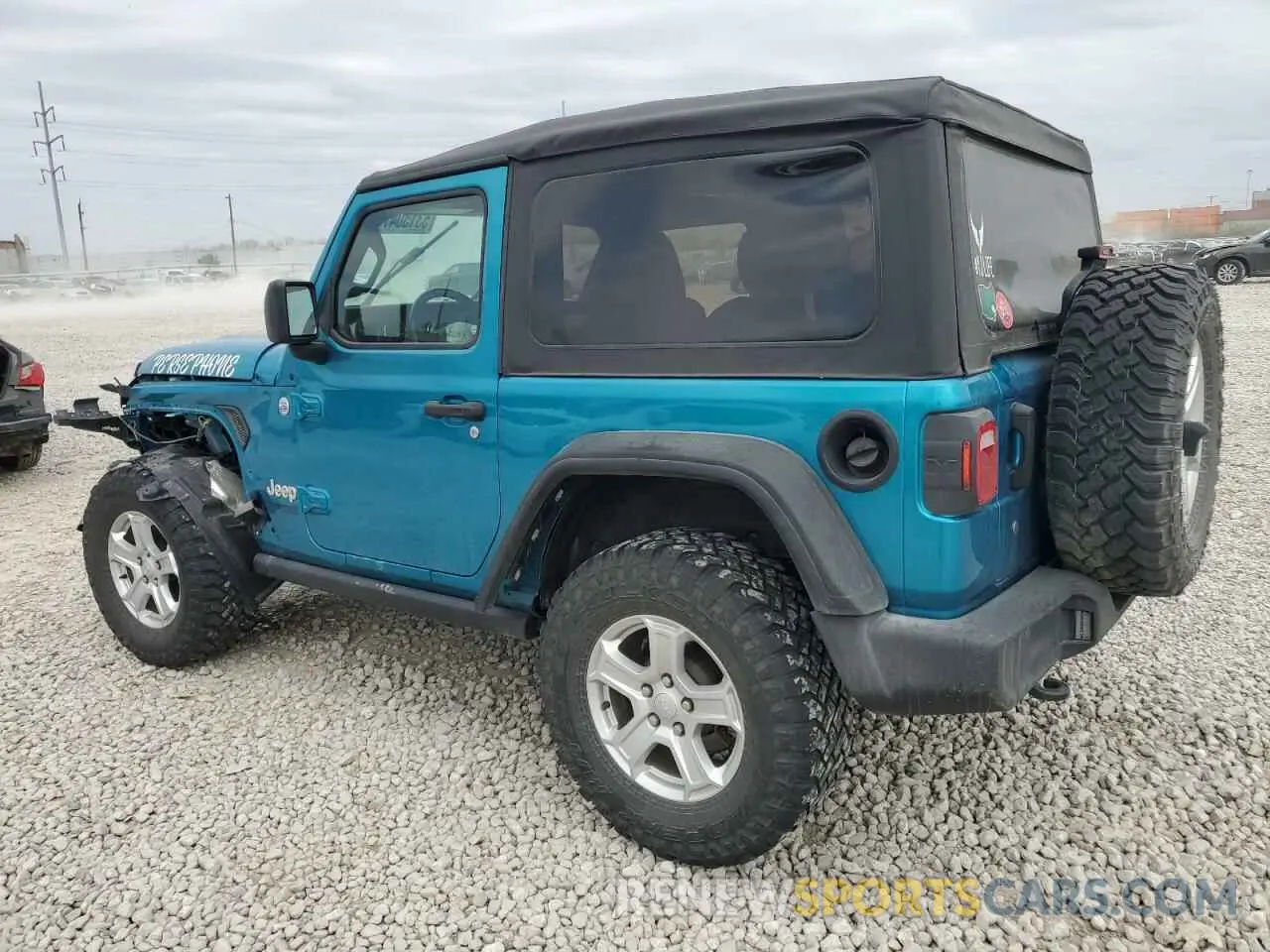 2 Photograph of a damaged car 1C4GJXAN9LW166548 JEEP WRANGLER 2020