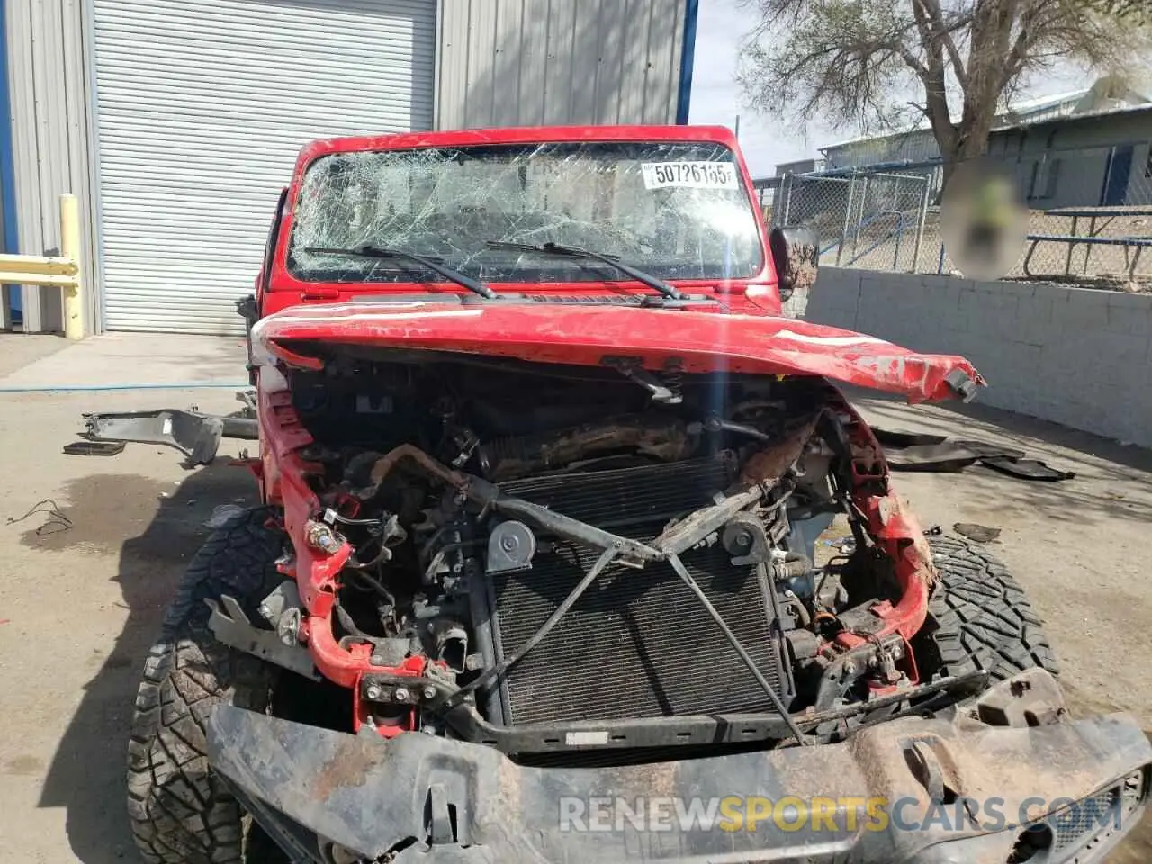 5 Photograph of a damaged car 1C4GJXANXLW314447 JEEP WRANGLER 2020