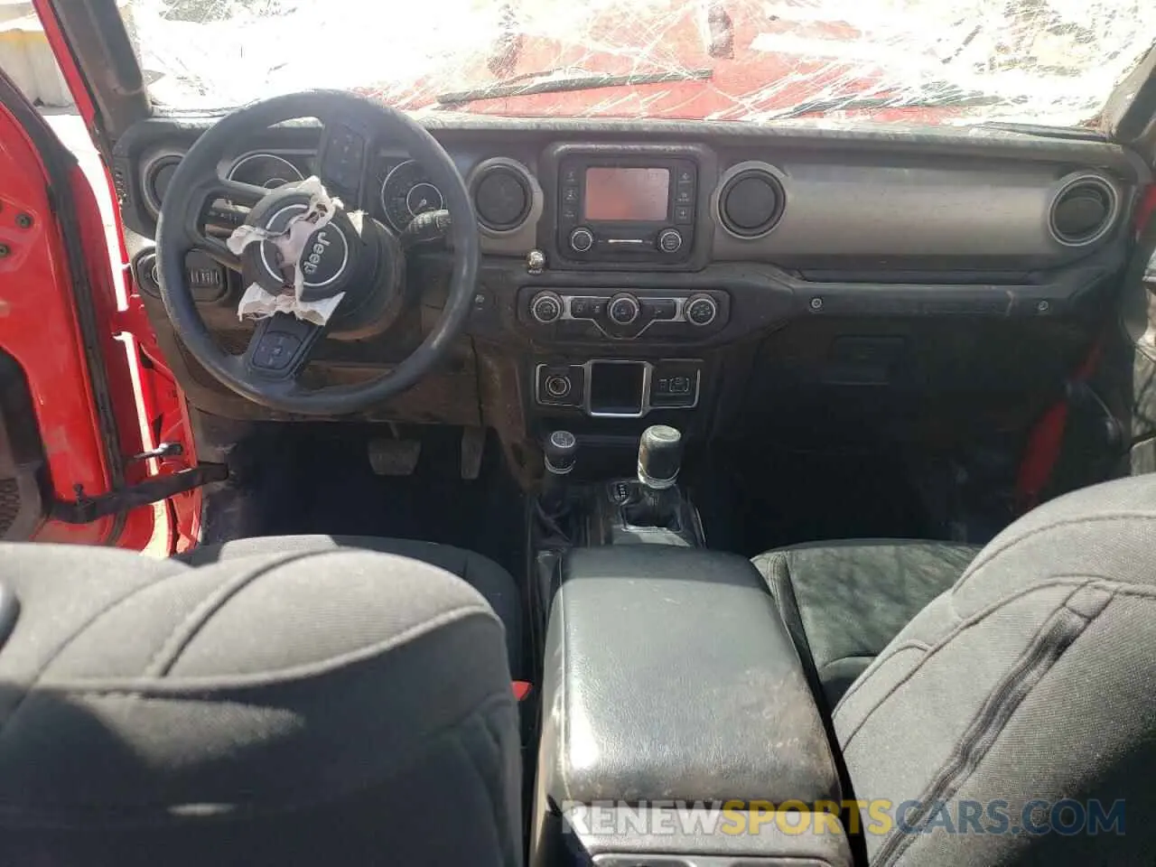 8 Photograph of a damaged car 1C4GJXANXLW314447 JEEP WRANGLER 2020