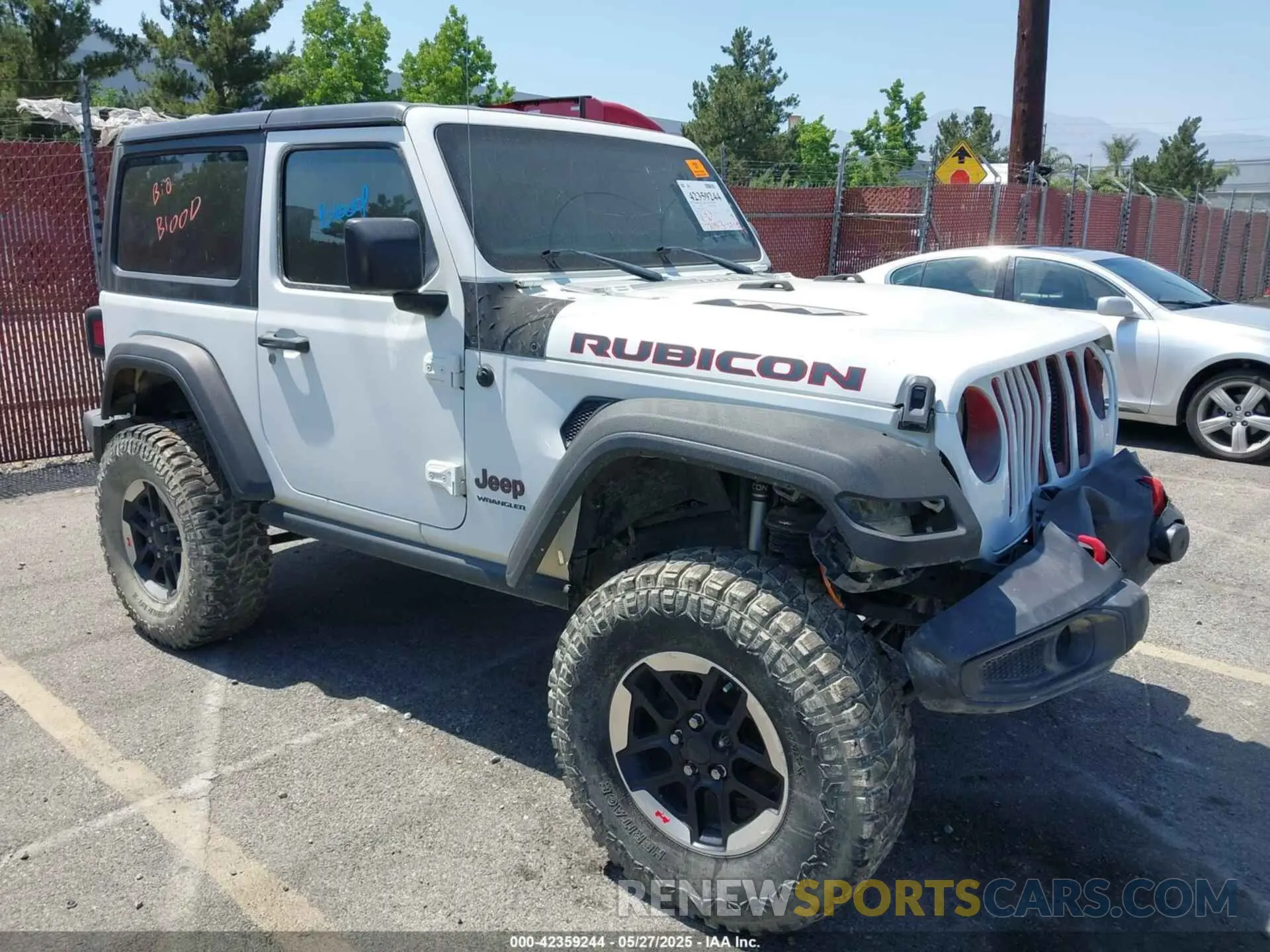 1 Photograph of a damaged car 1C4HJXCN4LW196557 JEEP WRANGLER 2020