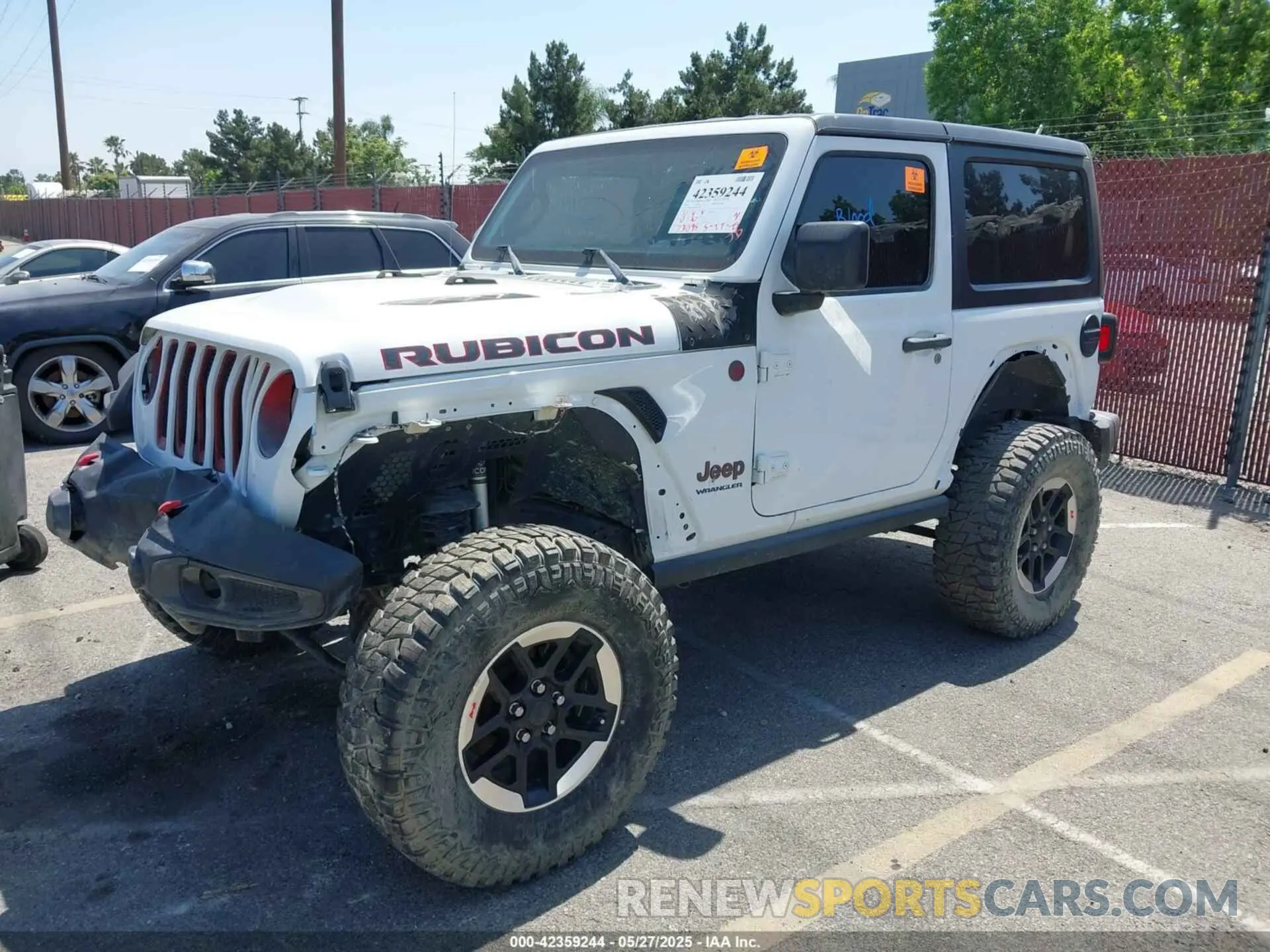 2 Photograph of a damaged car 1C4HJXCN4LW196557 JEEP WRANGLER 2020