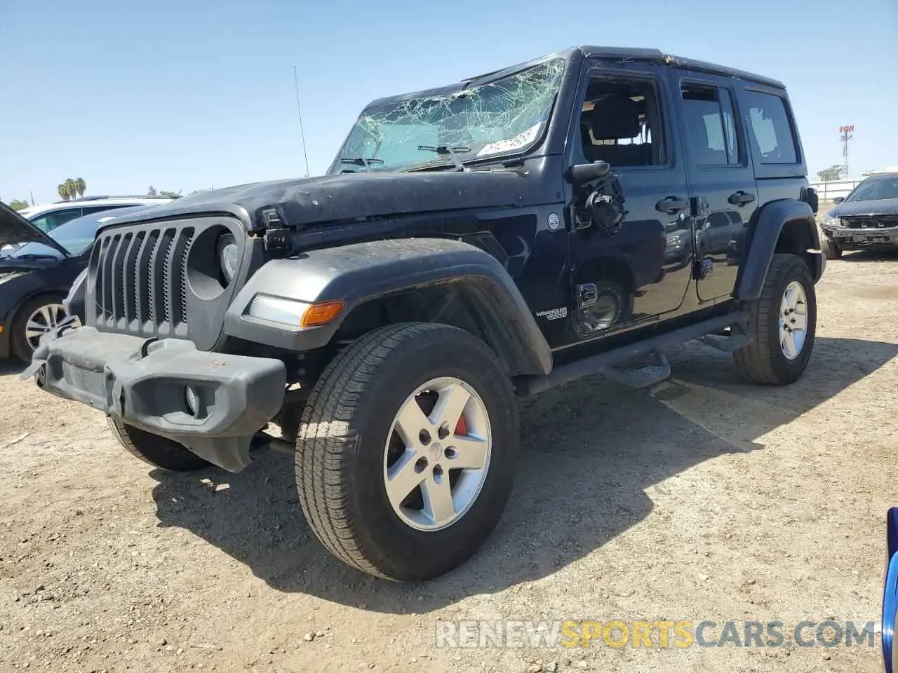 1 Photograph of a damaged car 1C4HJXDG0LW296008 JEEP WRANGLER 2020