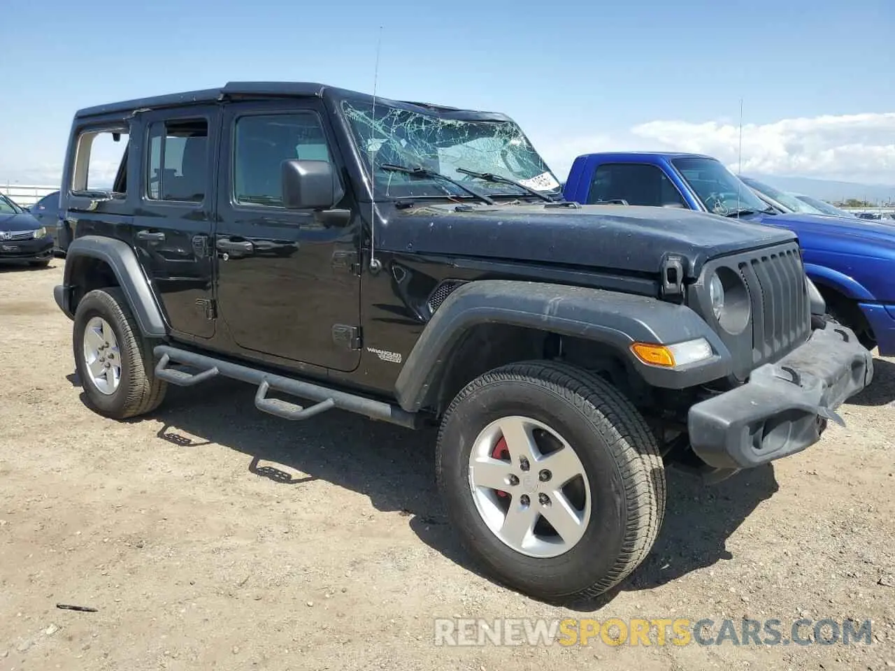 4 Photograph of a damaged car 1C4HJXDG0LW296008 JEEP WRANGLER 2020