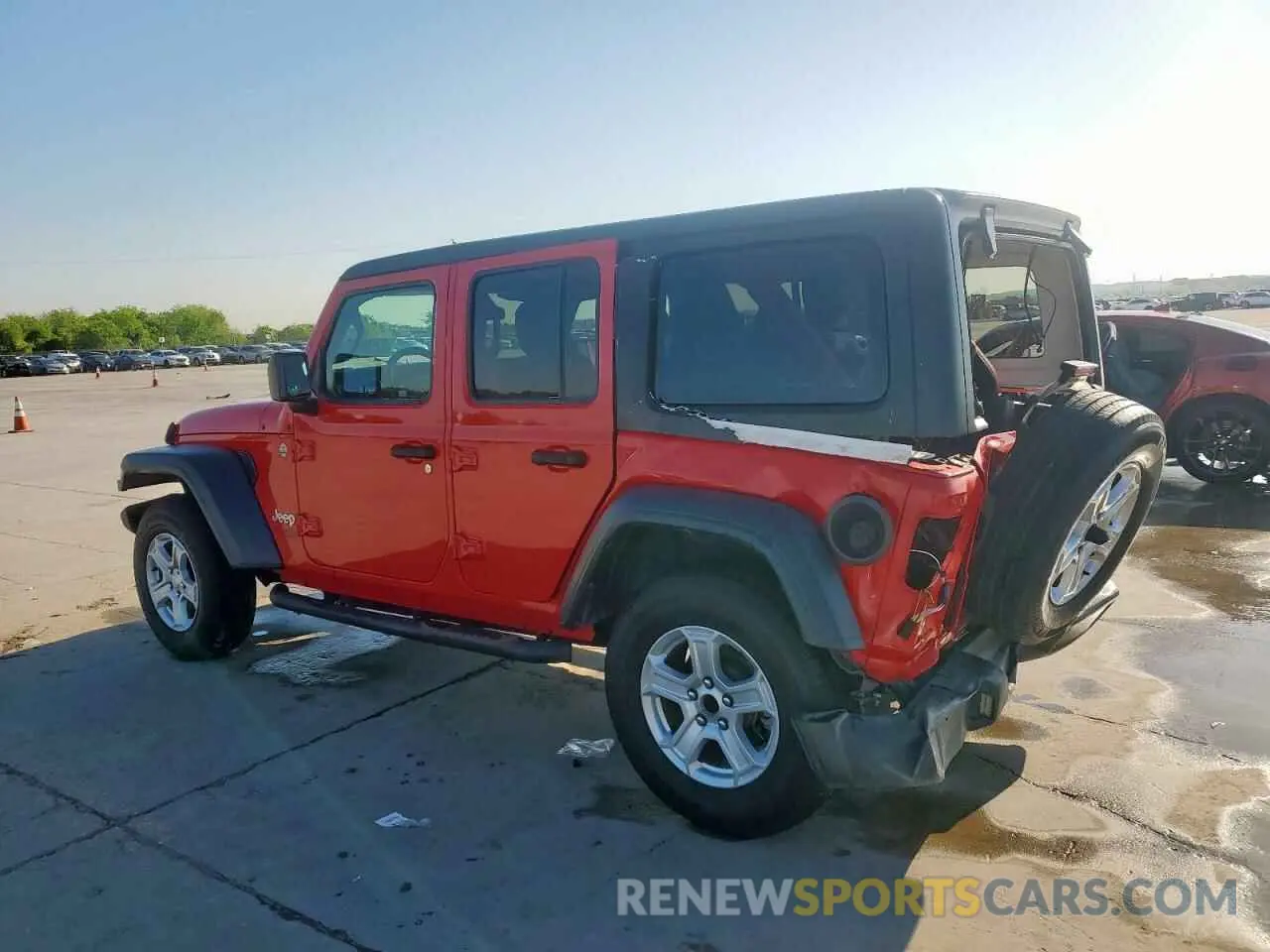 2 Photograph of a damaged car 1C4HJXDG1LW189503 JEEP WRANGLER 2020