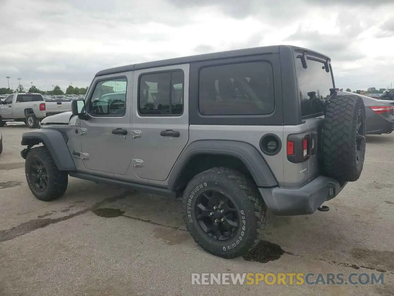 2 Photograph of a damaged car 1C4HJXDG1LW206543 JEEP WRANGLER 2020