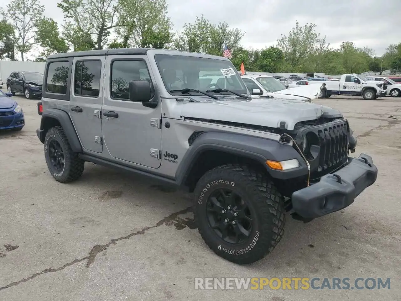 4 Photograph of a damaged car 1C4HJXDG1LW206543 JEEP WRANGLER 2020